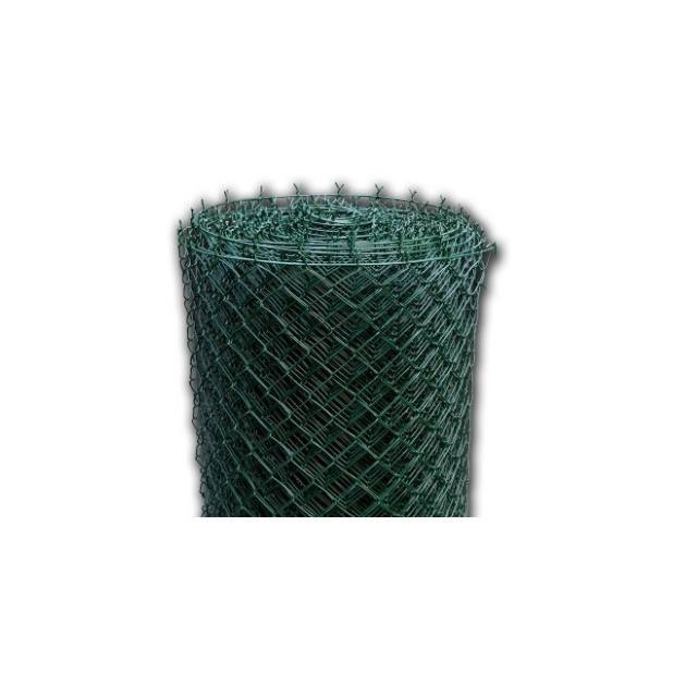 Pletivo - poplastované | zelená RAL 6005 | s napínacím drátem a vrtulkami | oko 55 × 55 mm | drát 2,5 mm